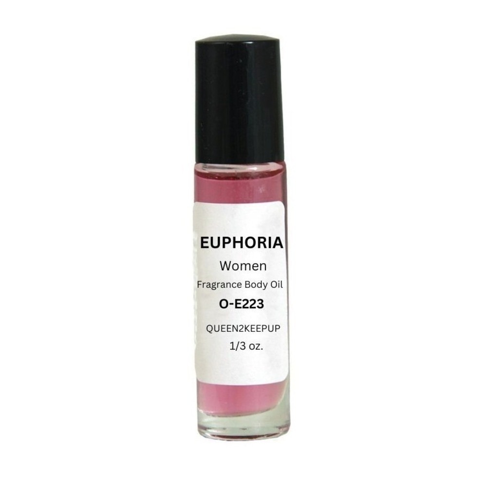 Euphoria Women's Body Oil Fruity Floral Warm Woody Fragrance Roll-On Scent